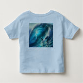 Surfen op een muis! Tekstversie met Dolphin Kinder Shirts (Achterkant)
