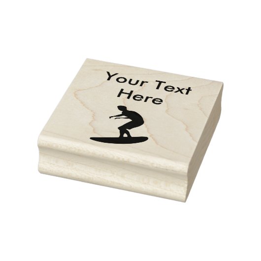 Surfen op een surfboard rubberen stempels (Stempel)