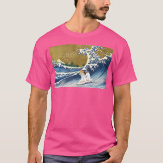 Surfen op een Wave Wire Fox Terrier-liefhebber T-shirt