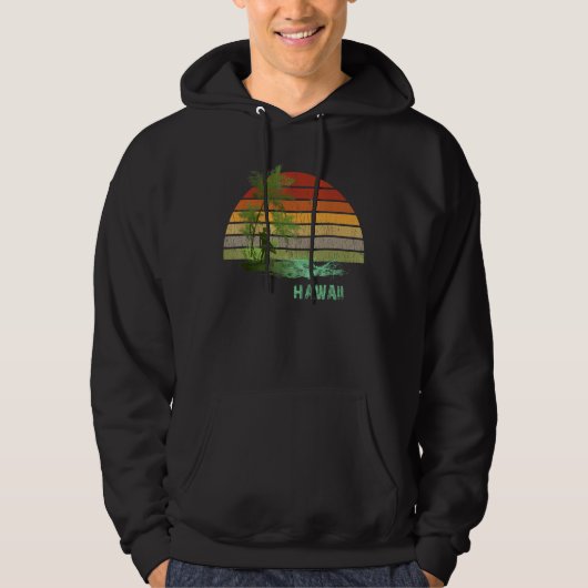 Surfen op Hawaï 4 Hoodie (Voorkant)