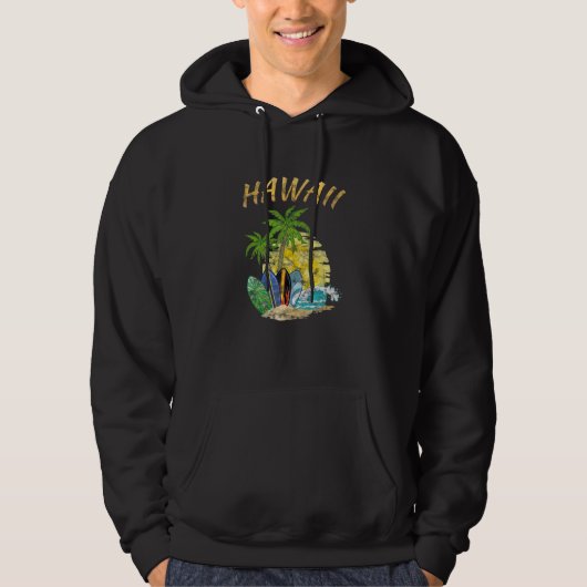 Surfen op Hawaï 4 Hoodie (Voorkant)