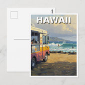 Surfen op Hawaii Food Truck Briefkaart (Voorkant / Achterkant)