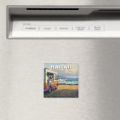 Surfen op Hawaii Food Truck Magneet (Insitu (Vaatwasser))