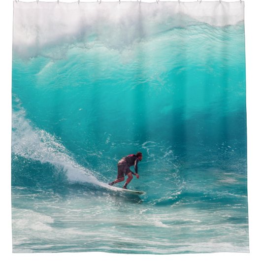 Surfen op het 16-toneelgordijn douchegordijn (Voorkant)