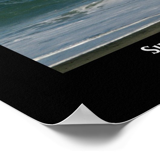 Surfen op het Californische Poster van het Kustont (Hoek)