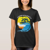 Surfen op het eiland Narragansett Rhode T-shirt (Voorkant)