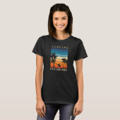 Surfen op het eiland Surfer op het eiland North Sh T-shirt (Voorkant volledig)