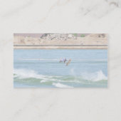 Surfen op het instapwater visitekaartje (Achterkant)