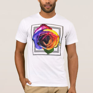 Surfen op het Shirt van het regenboogRoos