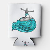 Surfen op het skelet, hoge tonen en goede virussen blikjeskoeler (Voorkant)