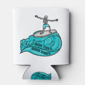 Surfen op het skelet, hoge tonen en goede virussen blikjeskoeler (Achterkant)