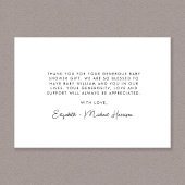 Surfen op het strand Baby shower Bedankkaart