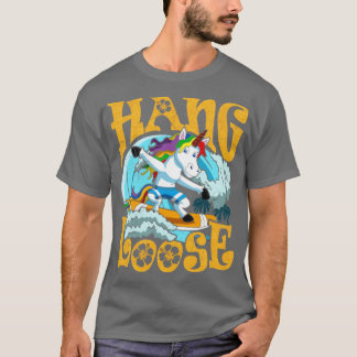 Surfen op het Surf met losse Unicorn Surfer T-shirt