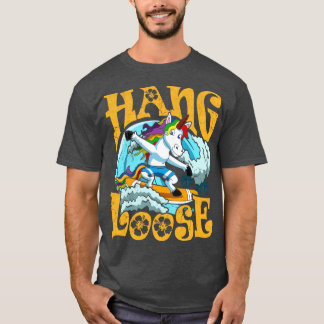 Surfen op het Surf met losse Unicorn Surfer T-shirt