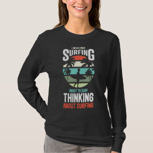 Surfen op het Surf Surfer 70s 80s Sunset T-shirt