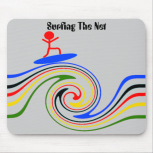 Surfen op internet muismat