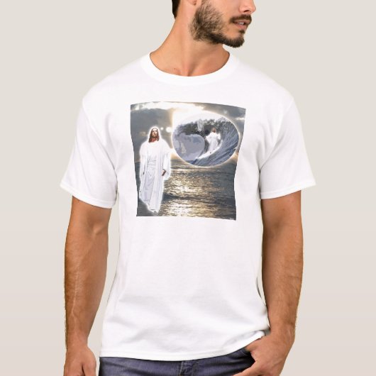 Surfen op Jezus Apparel T-shirt (Voorkant)