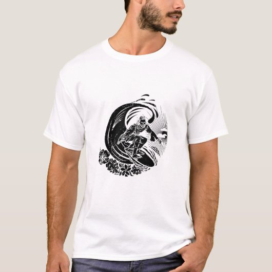 Surfen op Jezus  verhit T-shirt (Voorkant)