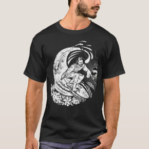 Surfen op Jezus verhit T-shirt