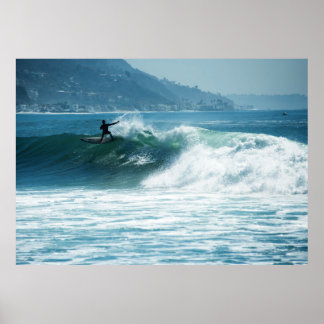 Surfen op Malibu Waves Poster