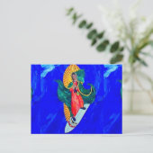 surfen op nun briefkaart (Staand voorkant)