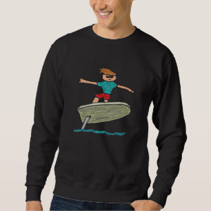 Surfen op olie trui
