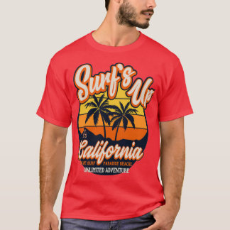 Surfen op onbeperkt avontuur in Californië T-shirt