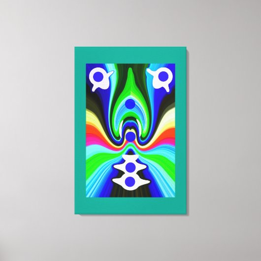 Surfen op spiraaltjes canvas afdruk (Voorkant)