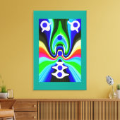 Surfen op spiraaltjes canvas afdruk (Insitu (Woonkamer))