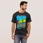 Surfen op Surf Surfer Pop Art T-shirt (Voorkant volledig)