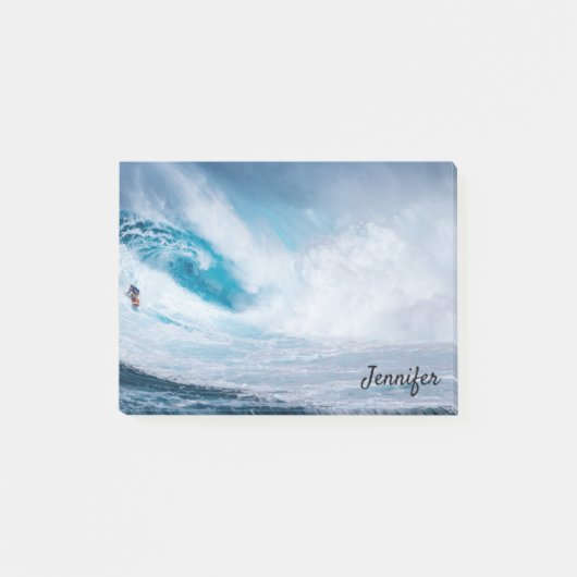 Surfen op Surfboard DIY Name Home kantoor Post-it® Notes (Voorkant)