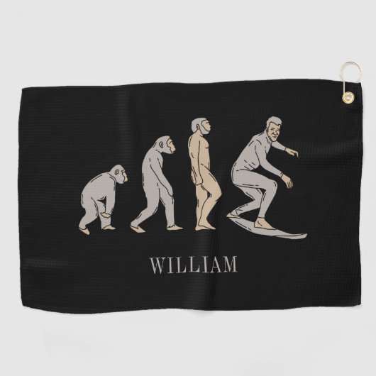 Surfen op surfbordstratsport golfhanddoek (Horizontaal)