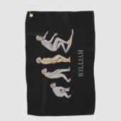 Surfen op surfbordstratsport golfhanddoek (Voorkant)