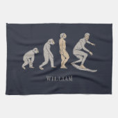 Surfen op surfbordstratsport theedoek (Horizontaal)