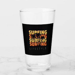 Surfen op surfduur glas