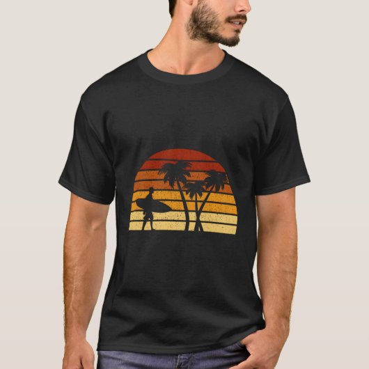 Surfen op surfers t-shirt (Voorkant)
