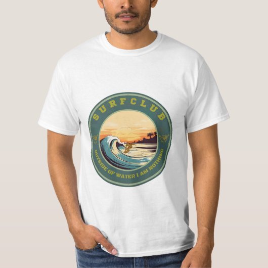 Surfen op T-Shirt (Voorkant)