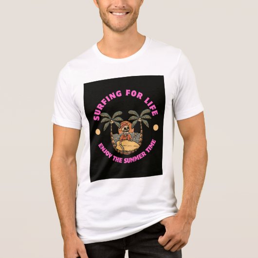 Surfen op T-shirt (Voorkant)