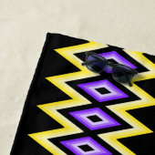 Surfen op tropisch reggé Modern Summer Custom Name Strandlaken (In situ)