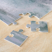 Surfen op tropische golven vanuit de lucht legpuzzel (Zijkant)