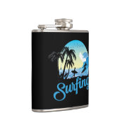 Surfen op Zee strand Heupfles (Rechts)