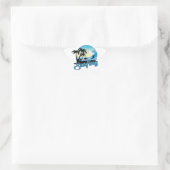Surfen op Zee strand Ster Sticker (Tas)