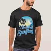 Surfen op Zee strand T-shirt (Voorkant)