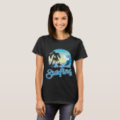 Surfen op Zee strand T-shirt (Voorkant volledig)