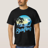 Surfen op Zee strand T-shirt (Voorkant)