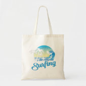 Surfen op Zee strand Tote Bag (Voorkant)