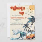 Surfen op zonneschijnstrand op zaterdag kaart (Voorkant)