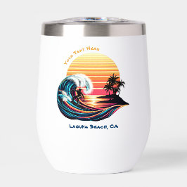 Surfen op zonsondergang