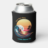 Surfen op zonsondergang blikjeskoeler (Blikje Achterkant)