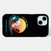 Surfen op zonsondergang Case-Mate iPhone case (Achterkant (horizontaal))